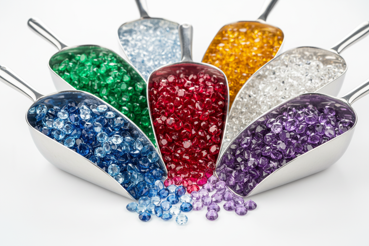 Multiple Mystery Scoops with colorful jewels